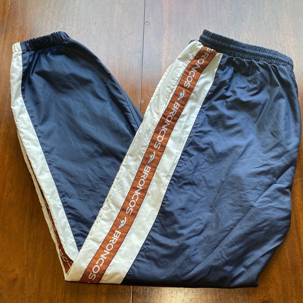 Vintage Pro Player Broncos Nylon Joggers Size L